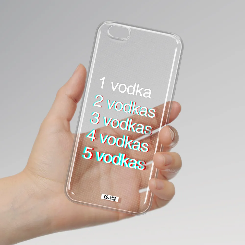 Vodka Apple iPhone 6 s plus Clear TPU Case