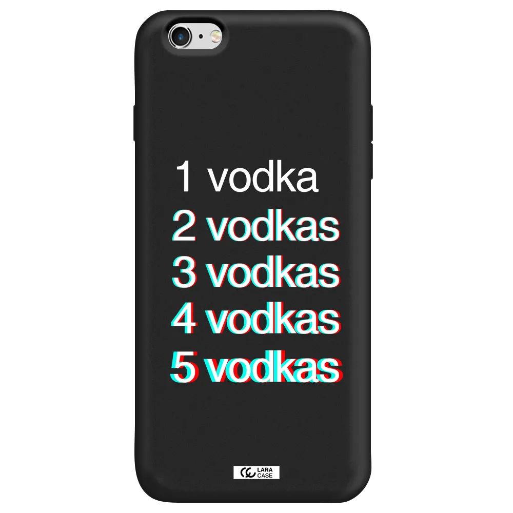 Vodka Apple iPhone 6 s plus Silicone black Case