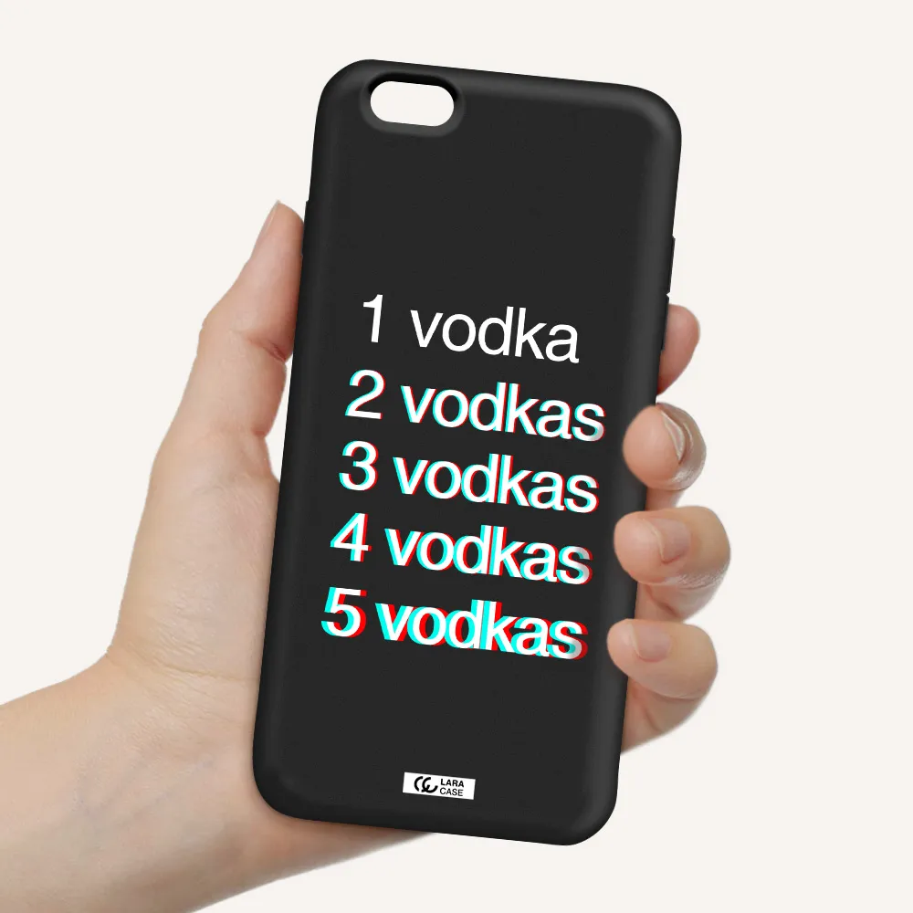 Vodka Apple iPhone 6 s plus Silicone black Case