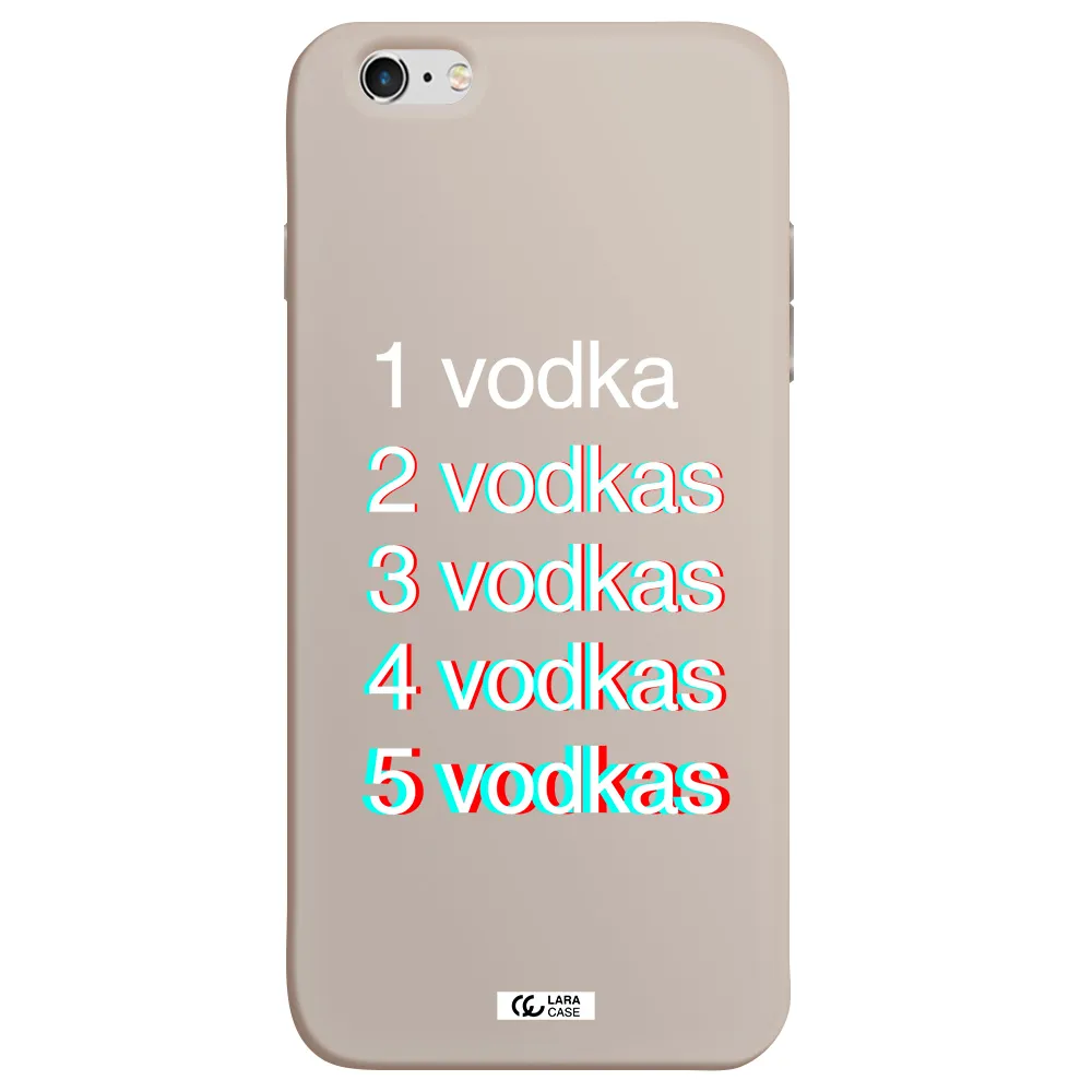 Vodka Apple iPhone 6 s plus Silicone Stone Case