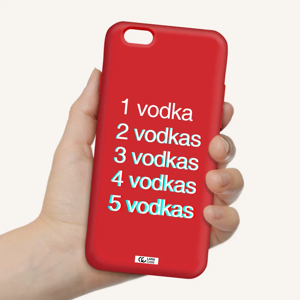 Vodka Apple iPhone 6 Silicone Imperial Red Case