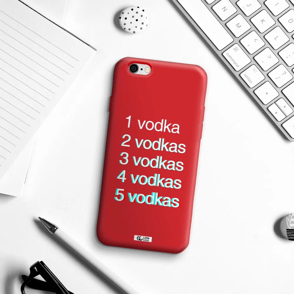 Vodka Apple iPhone 6 Silicone Imperial Red Case