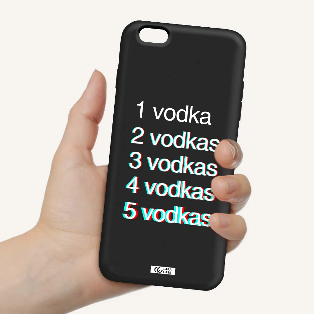 Vodka Apple iPhone 6S Silicone black Case