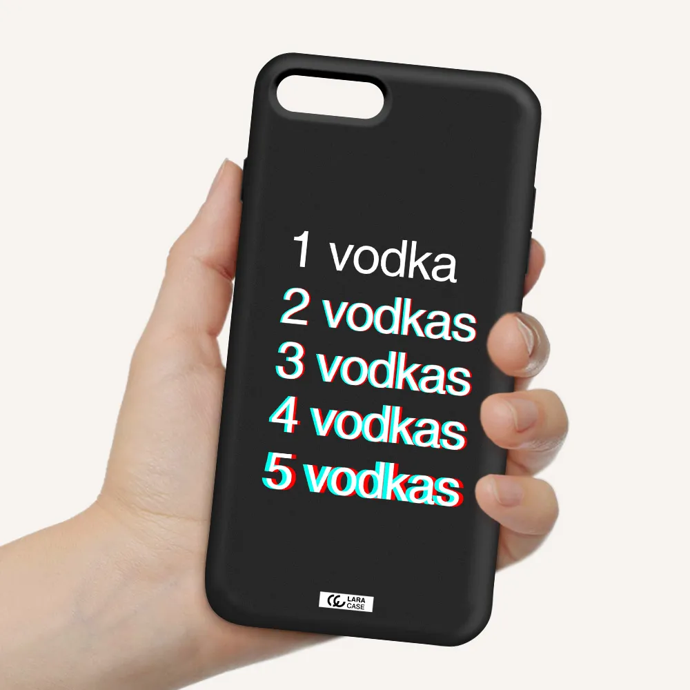 Vodka Apple iPhone 7 plus Silicone black Case