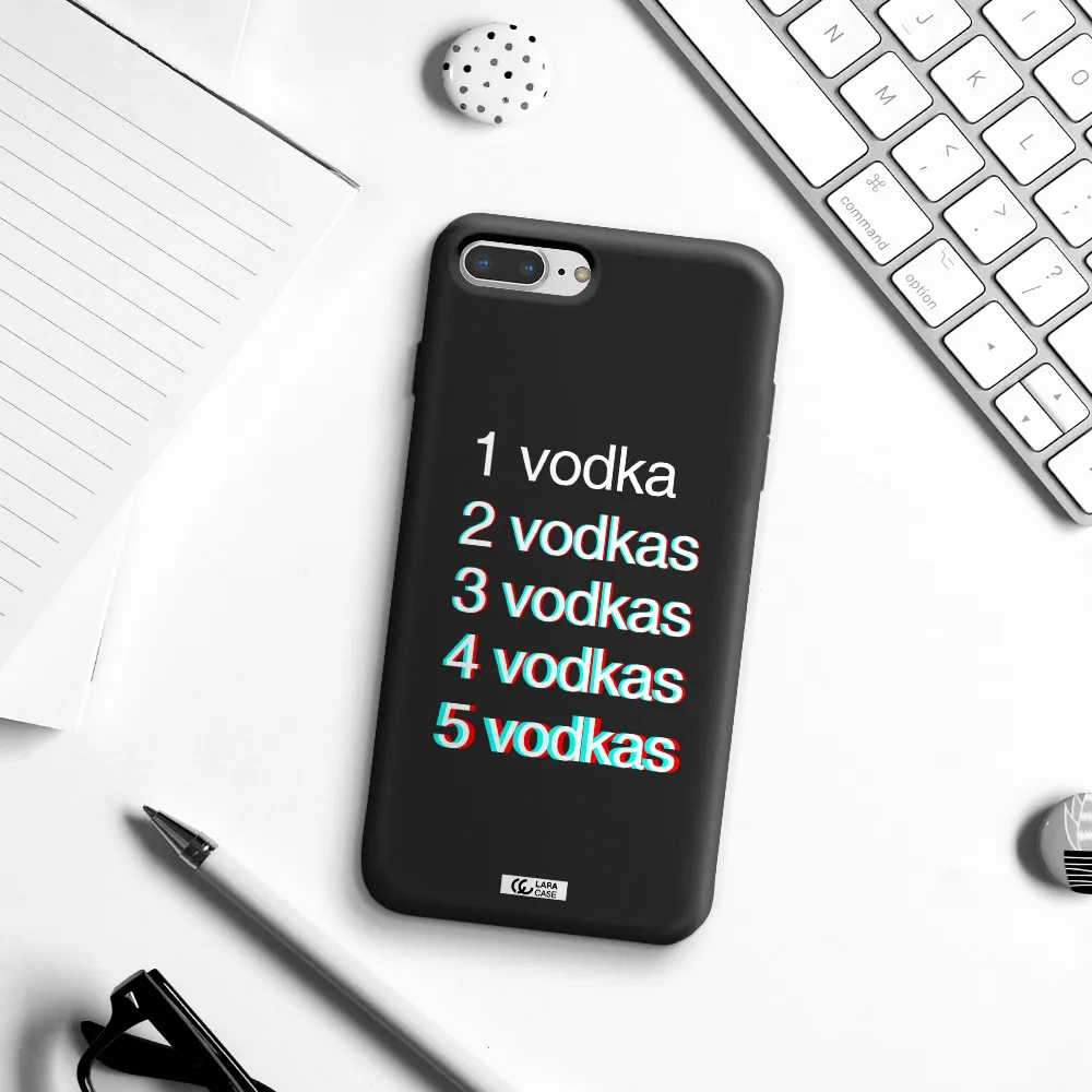 Vodka Apple iPhone 7 plus Silicone black Case