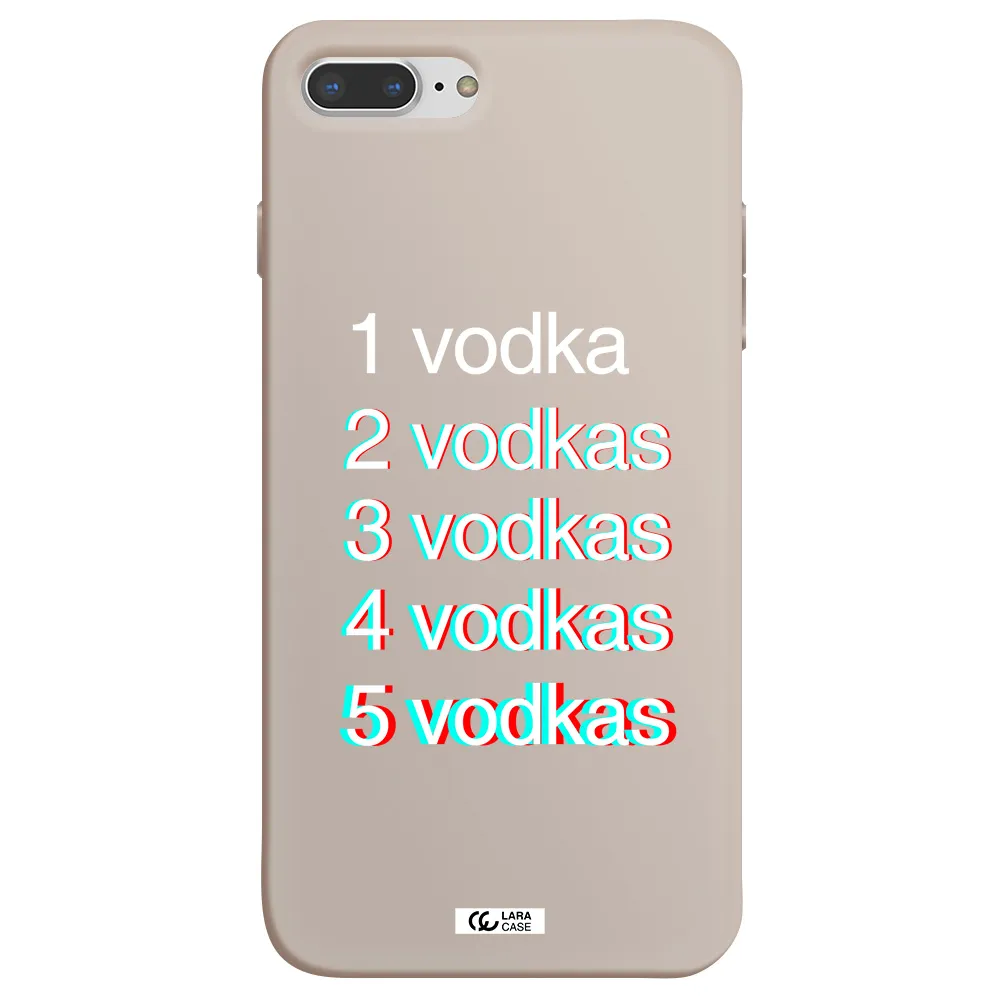 Vodka Apple iPhone 7 plus Silicone Stone Case