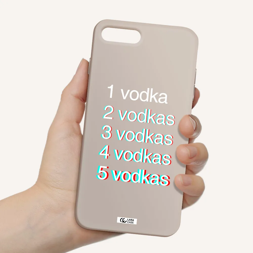 Vodka Apple iPhone 7 plus Silicone Stone Case