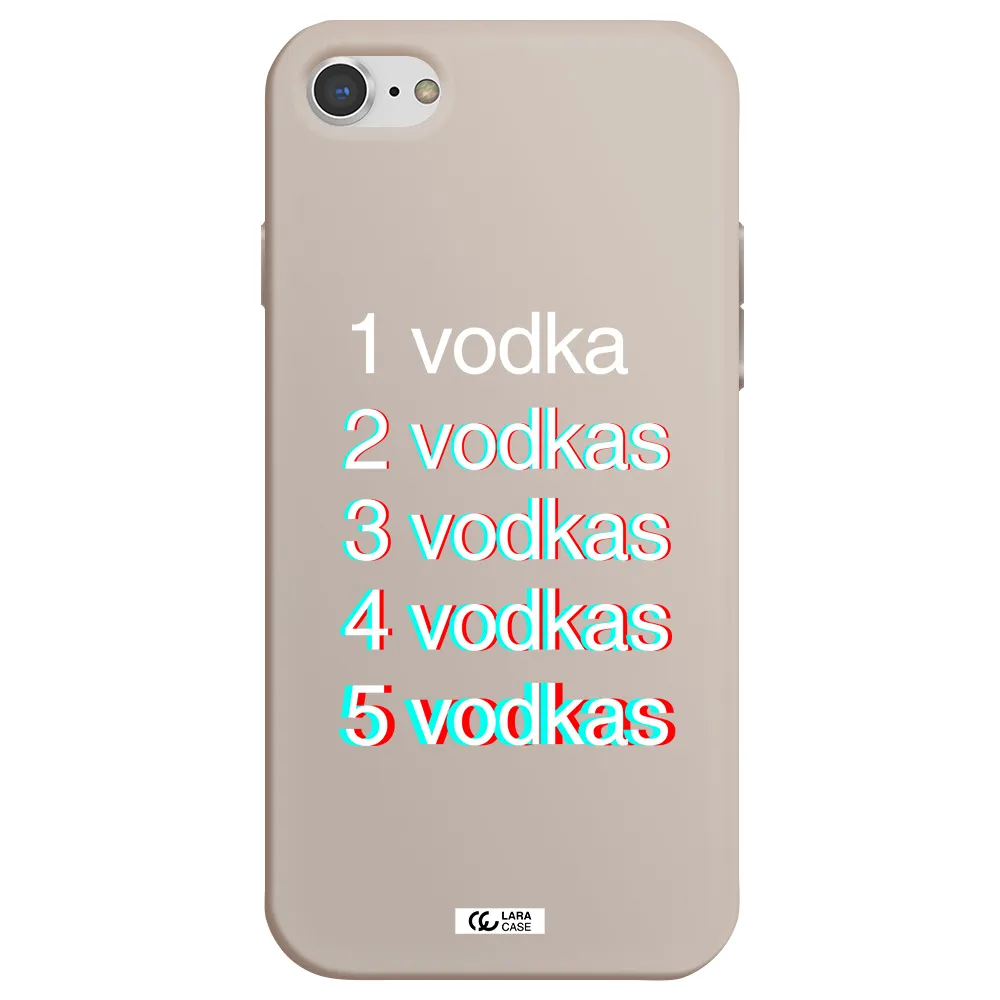 Vodka Apple iPhone 7 Silicone Stone Case