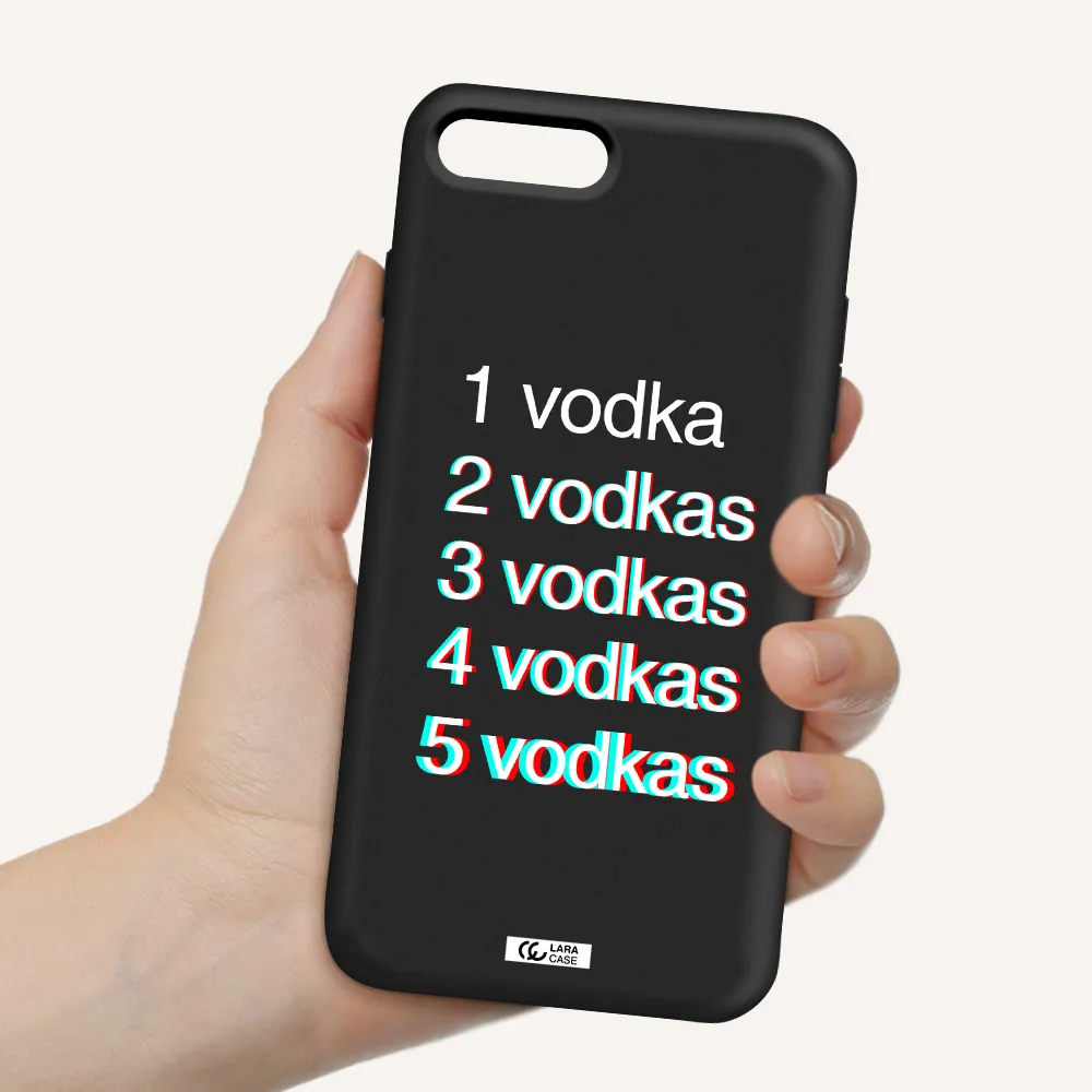 Vodka Apple iPhone 8 plus Silicone black Case