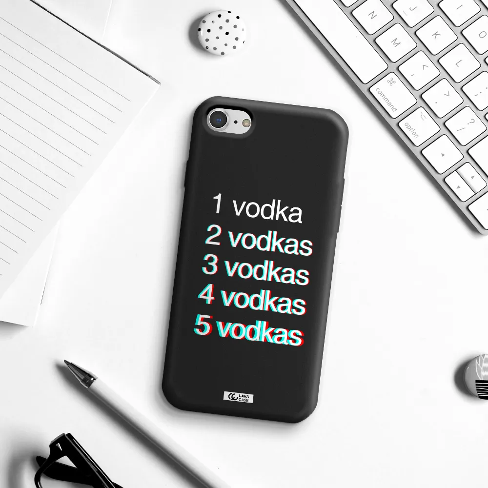 Vodka Apple iPhone 8 Silicone black Case