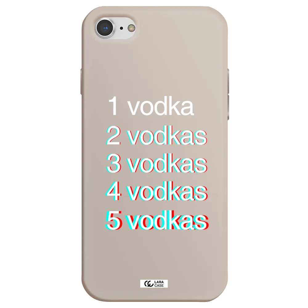 Vodka Apple iPhone 8 Silicone Stone Case