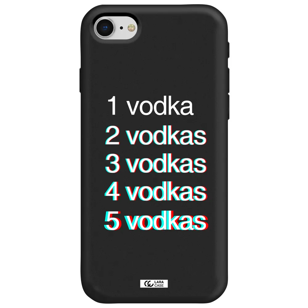 Vodka Apple iPhone se 2020 Silicone black Case