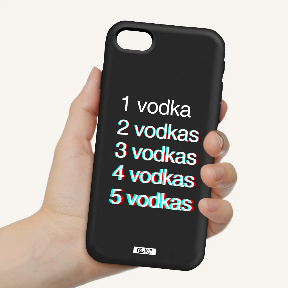 Vodka Apple iPhone se 2020 Silicone black Case