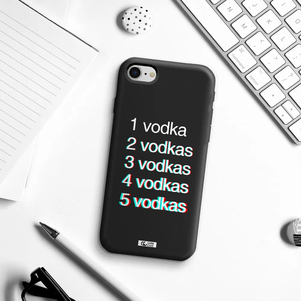 Vodka Apple iPhone se 2020 Silicone black Case
