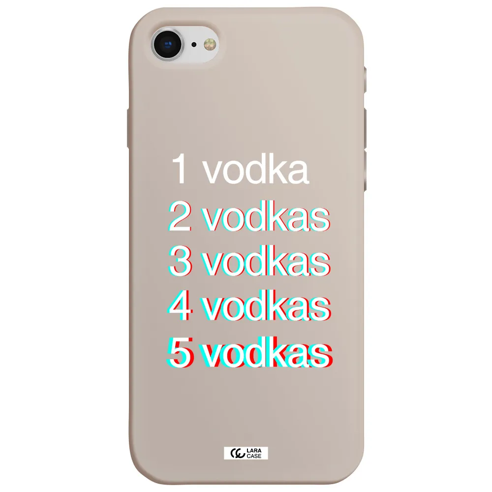 Vodka Apple iPhone se 2020 Silicone Stone Case
