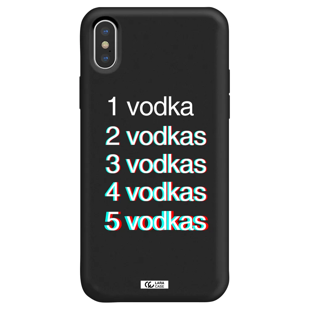 Vodka Apple iPhone XS Silicone black Case