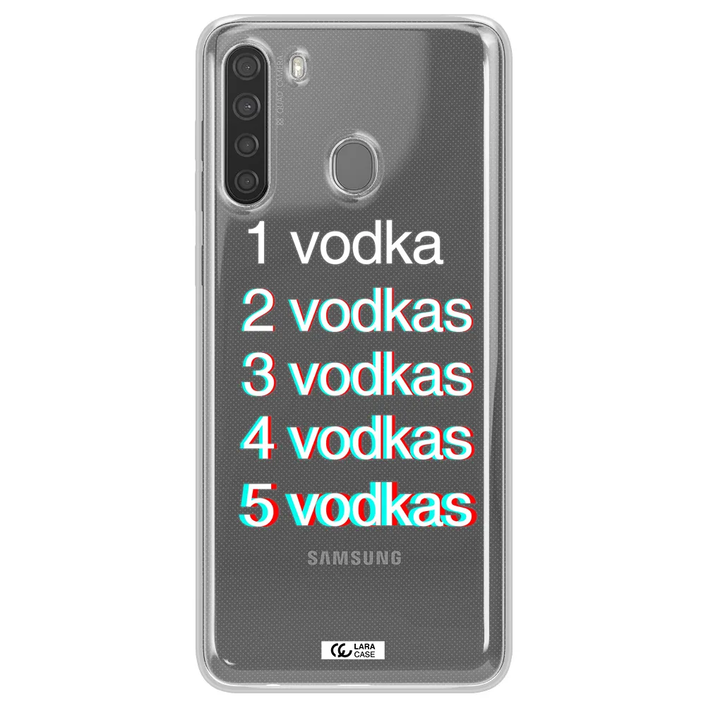 Vodka Samsung A21 Clear TPU Case