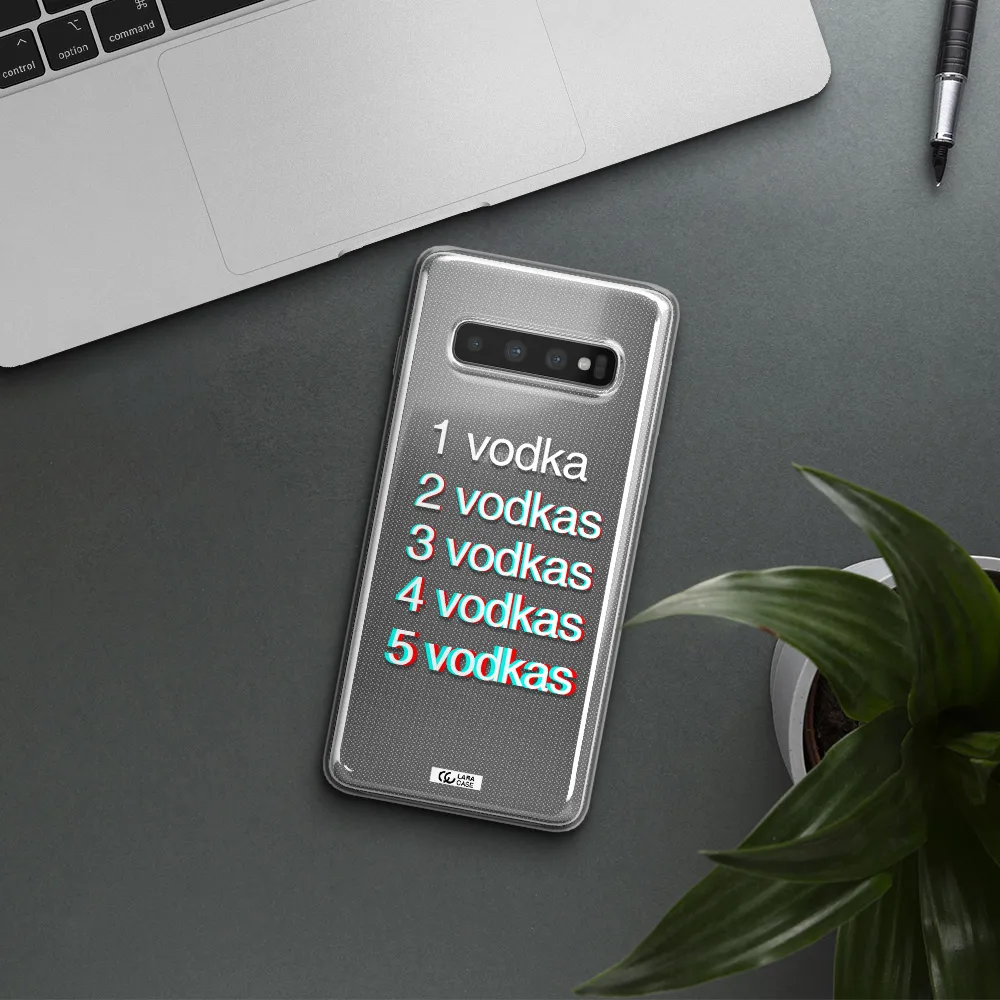 Vodka Samsung S10 Clear TPU Case