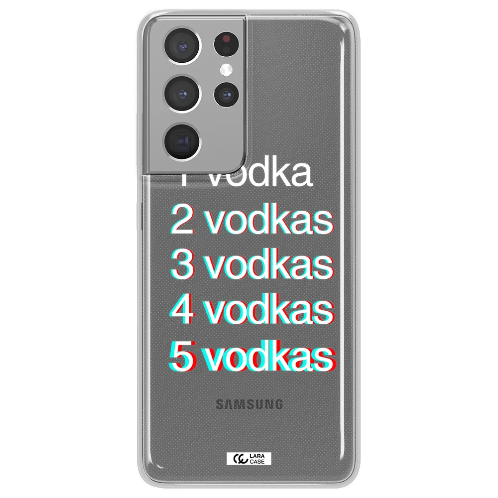 Vodka Samsung S21 Ultra Clear TPU Case