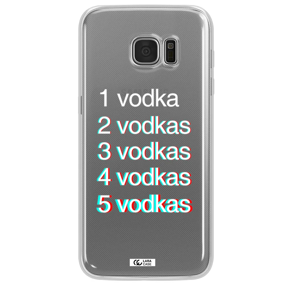 Vodka Samsung S7 Edge Clear TPU Case