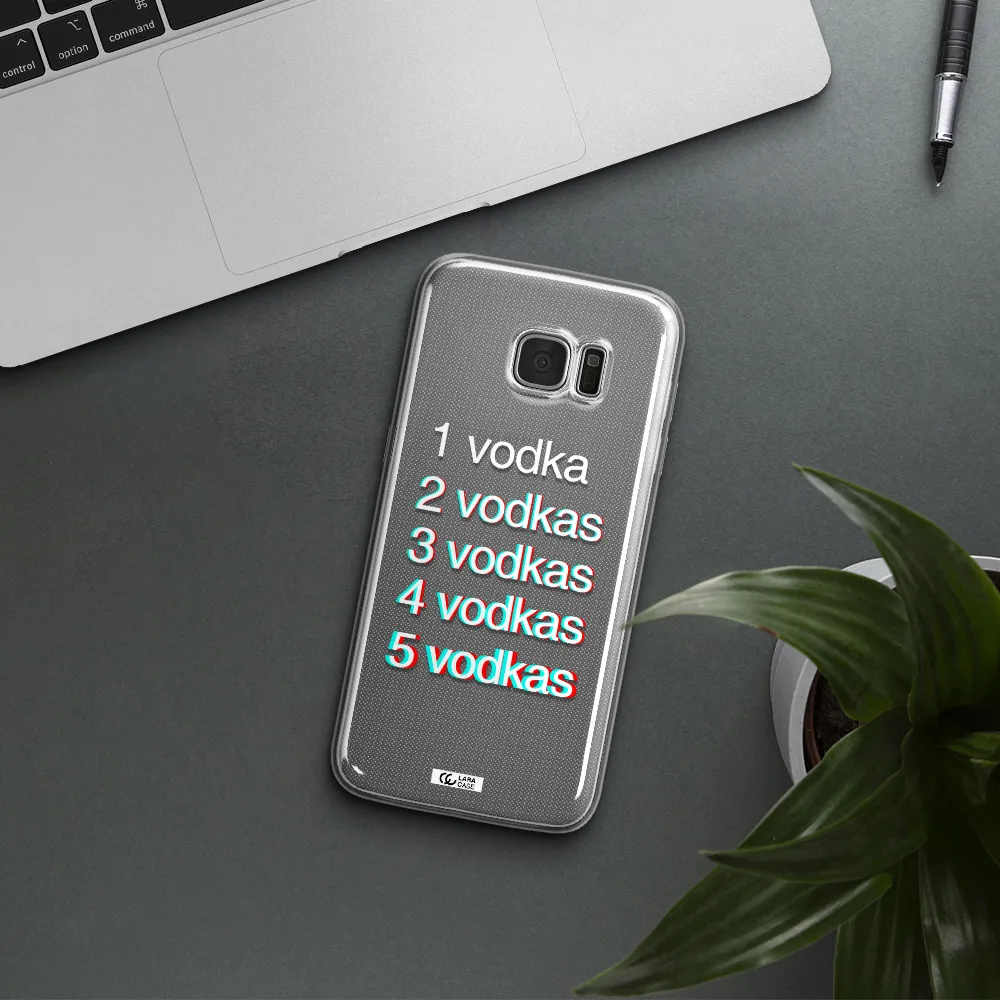 Vodka Samsung S7 Edge Clear TPU Case