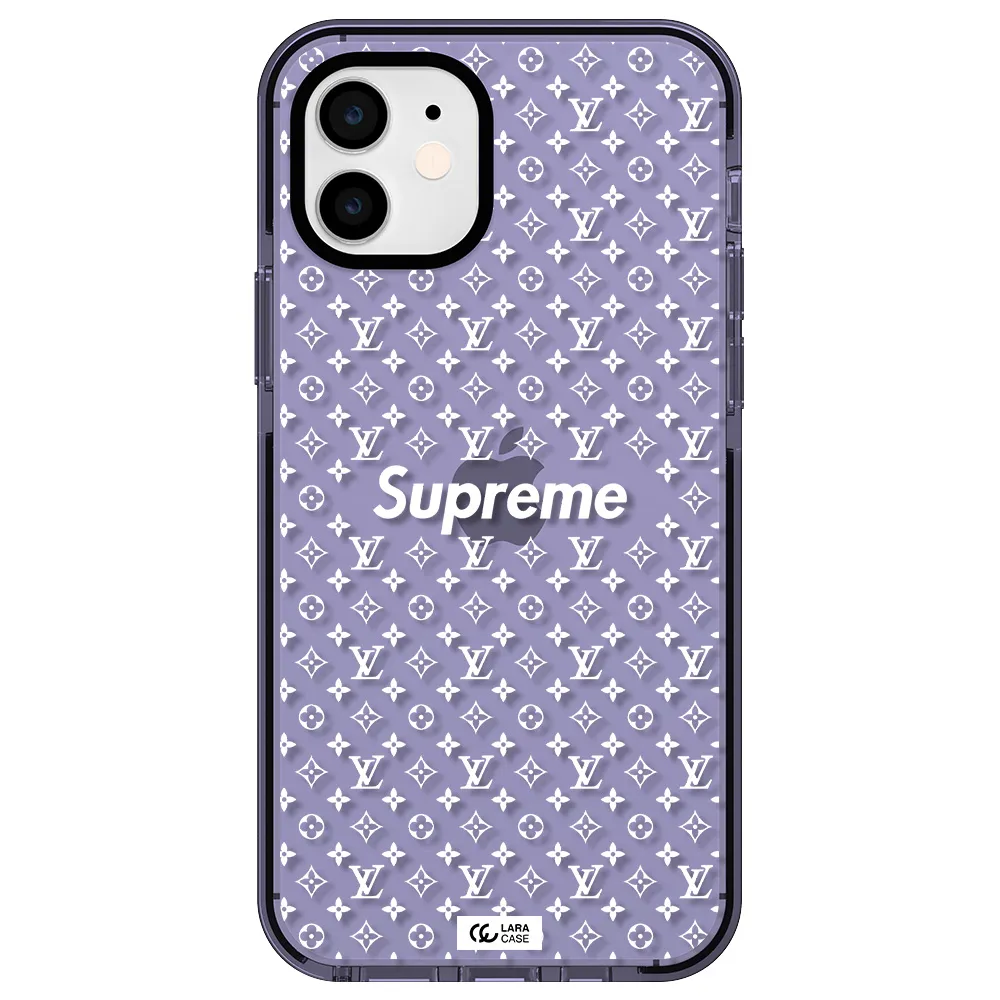 Supreme Center Apple iPhone 11 impact Lilac Case
