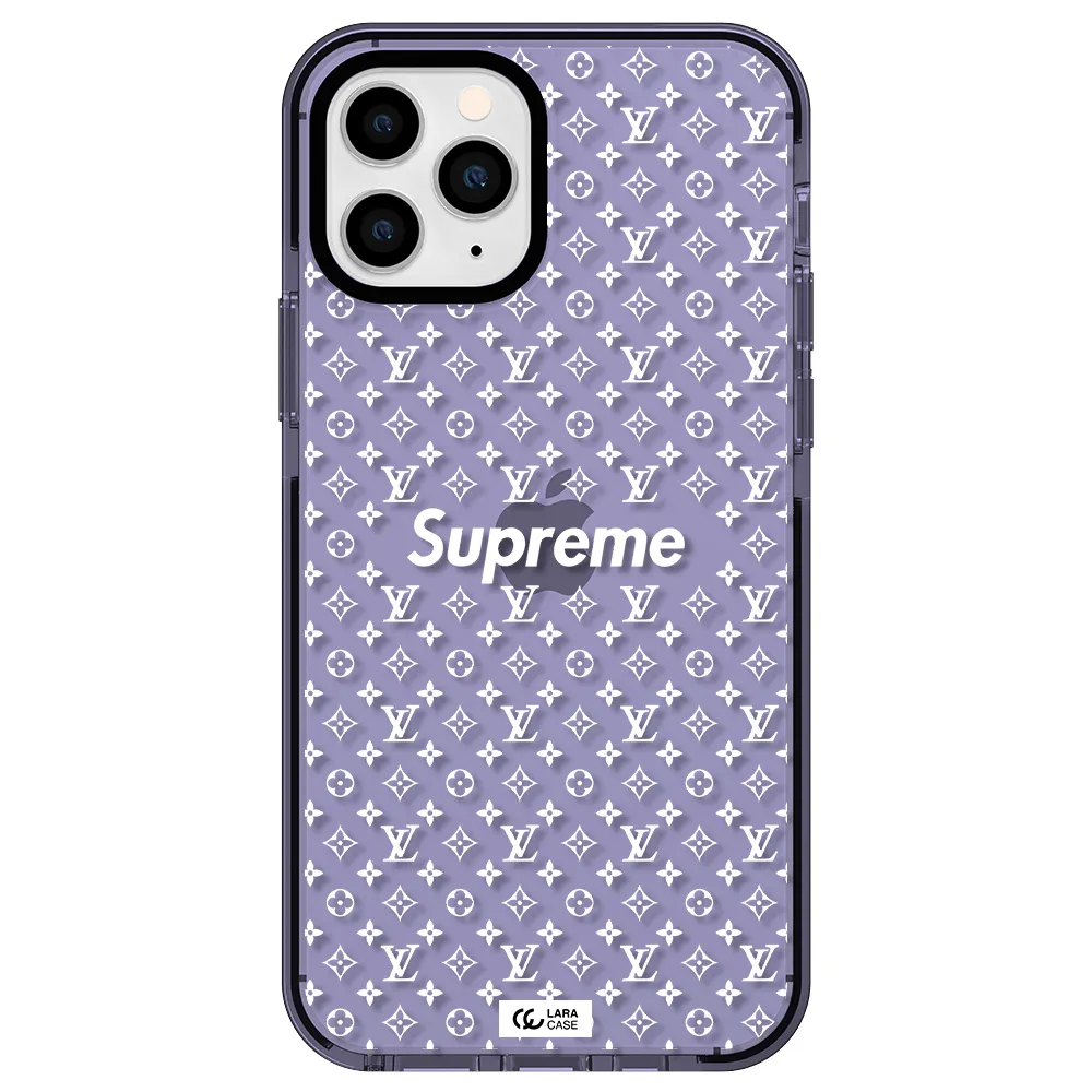 Supreme Center Apple iPhone 11 pro max impact Lilac Case
