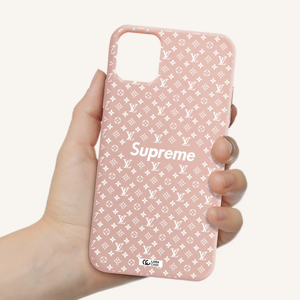 Supreme Center Apple iPhone 11 Silicone pastel pink Case