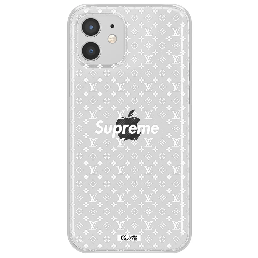 Supreme Center Apple iPhone 12 mini Clear TPU Case