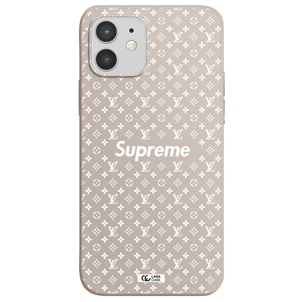 Supreme Center Apple iPhone 12 mini Silicone Stone Case