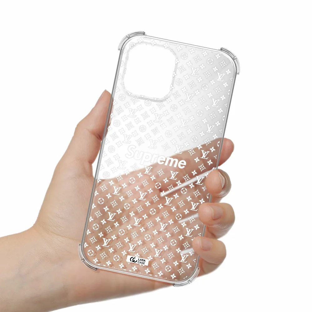 Supreme Center Apple iPhone 12 pro Clear PC Case