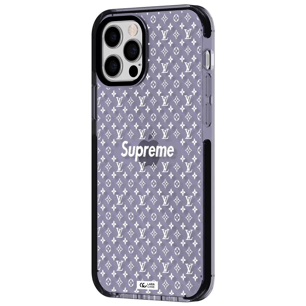 Supreme Center Apple iPhone 12 pro impact Lilac Case