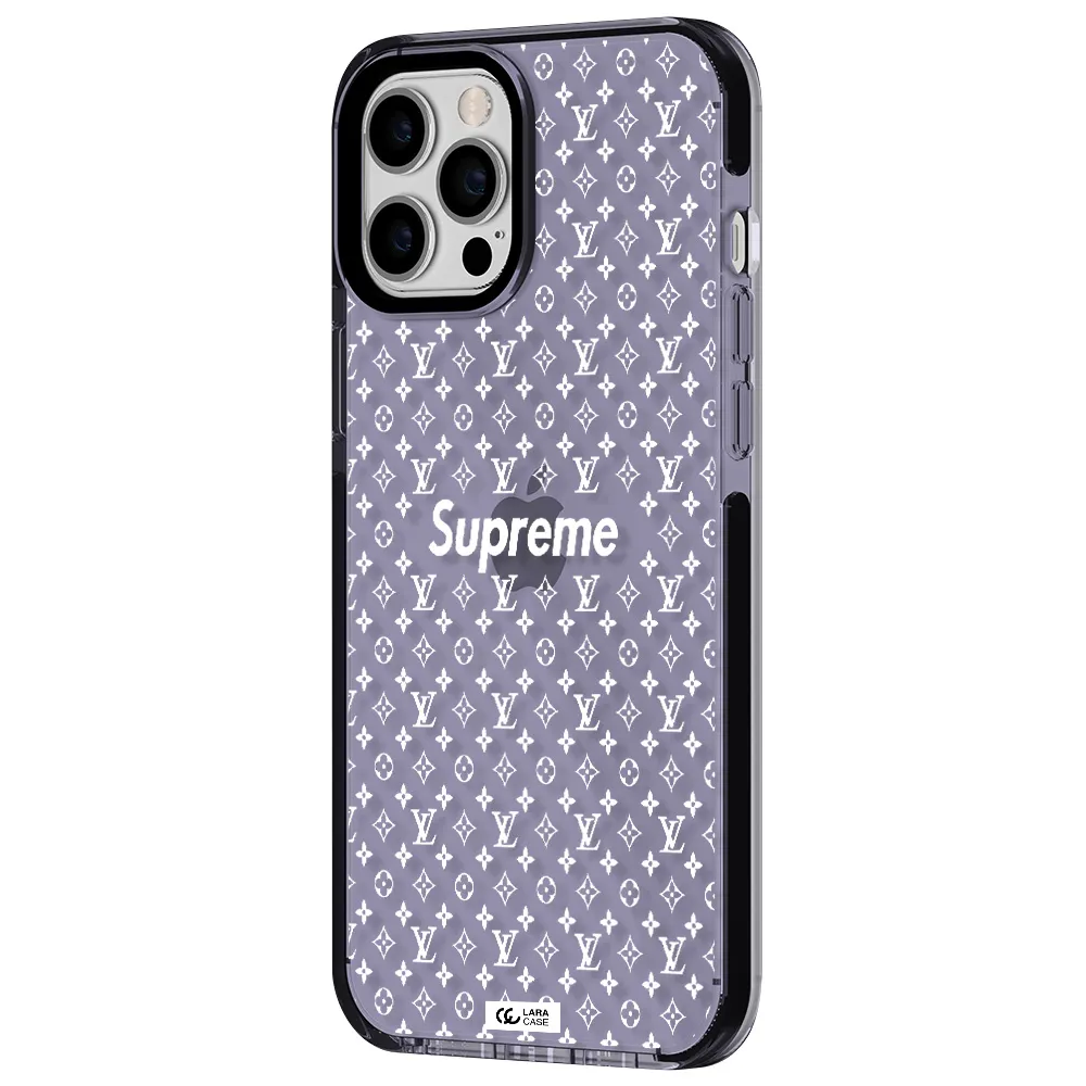 Supreme Center Apple iPhone 12 pro max impact Lilac Case