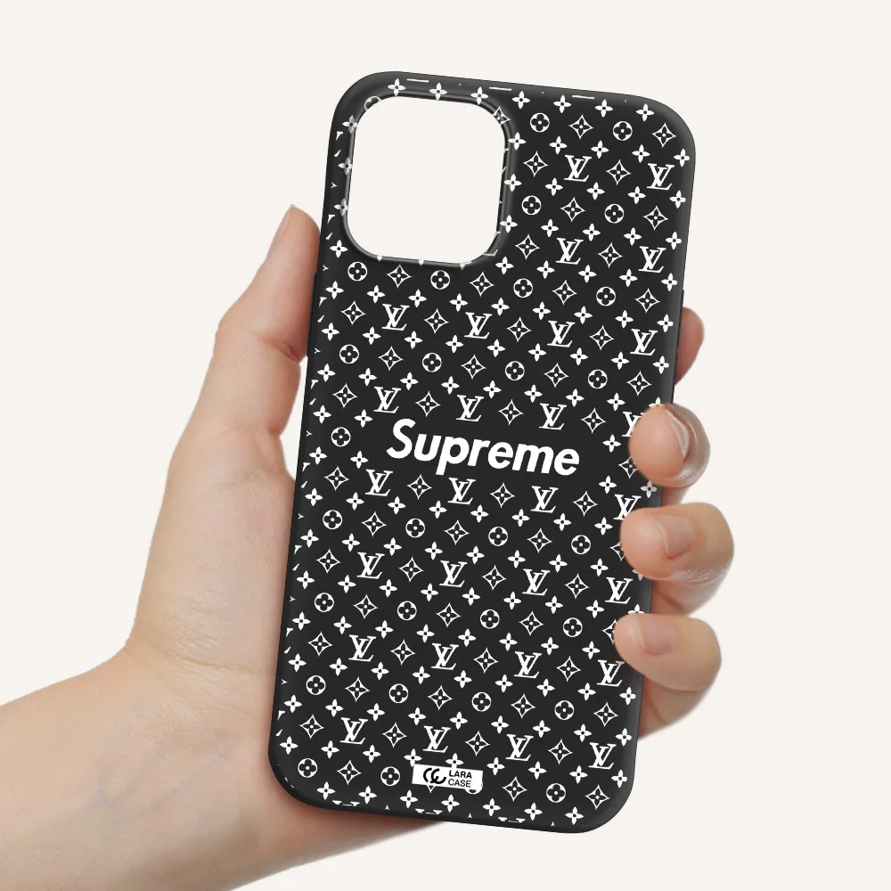 Supreme Center Apple iPhone 12 pro Silicone black Case