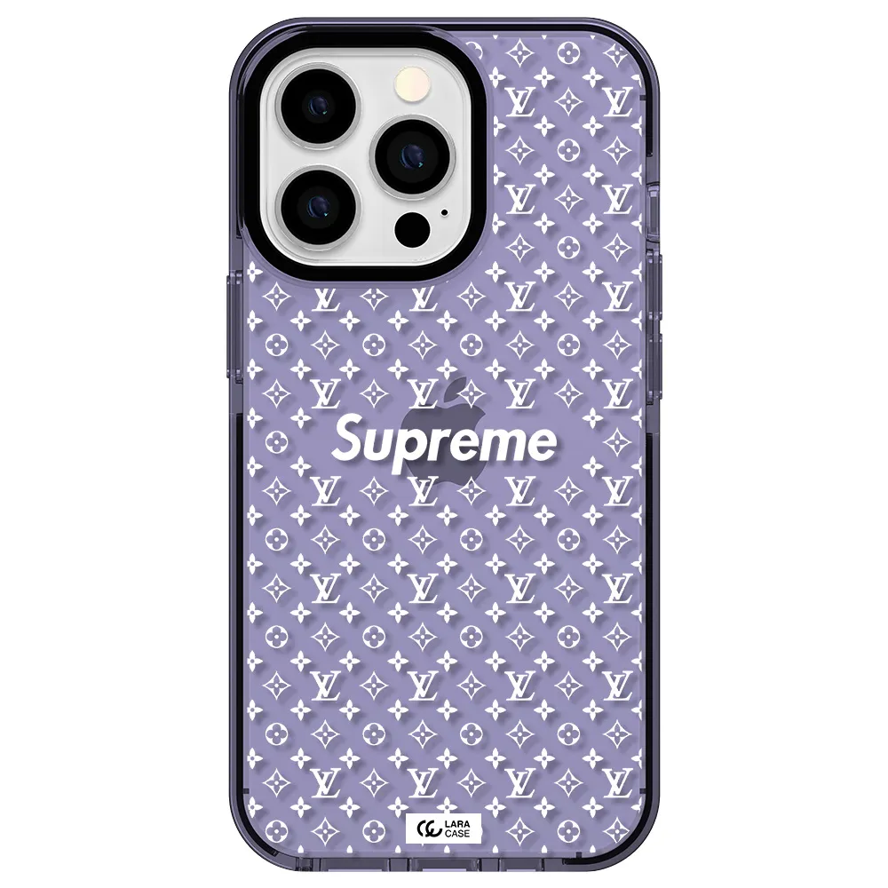 Supreme Center Apple iPhone 13 Pro impact Lilac Case