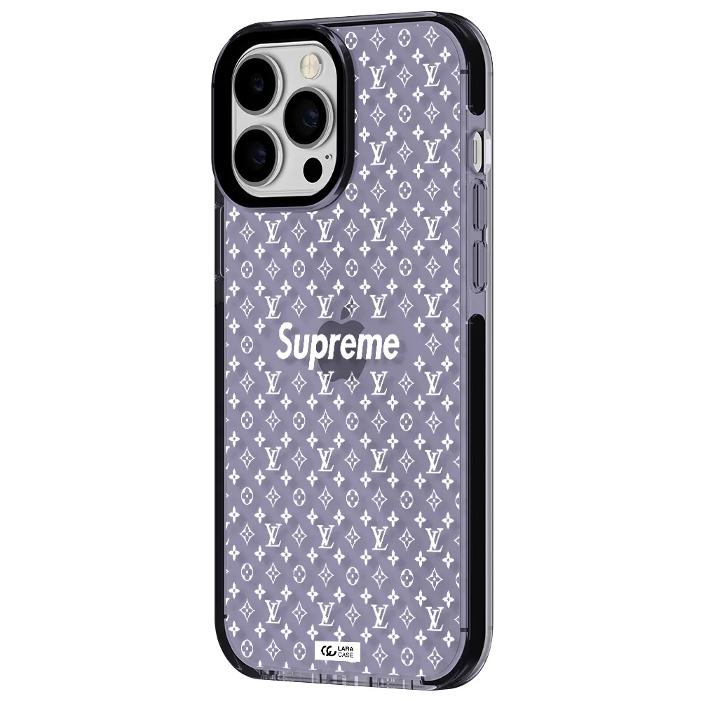 Supreme Center Apple iPhone 13 Pro Max impact Lilac Case