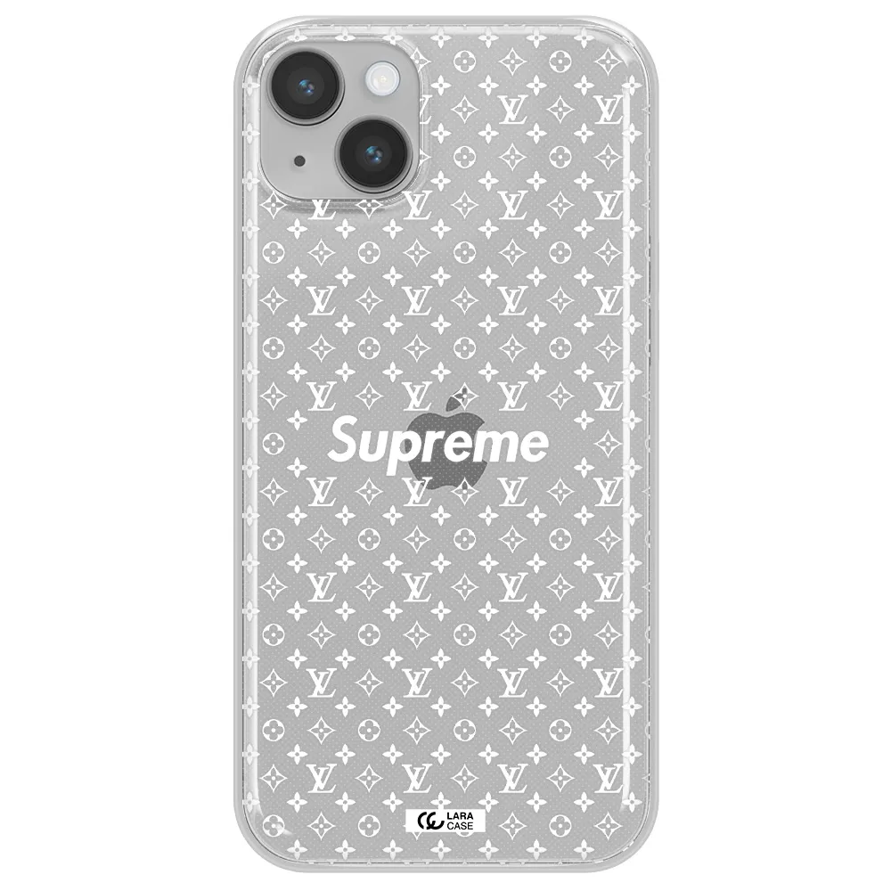Supreme Center Apple iPhone 14 Clear TPU Case