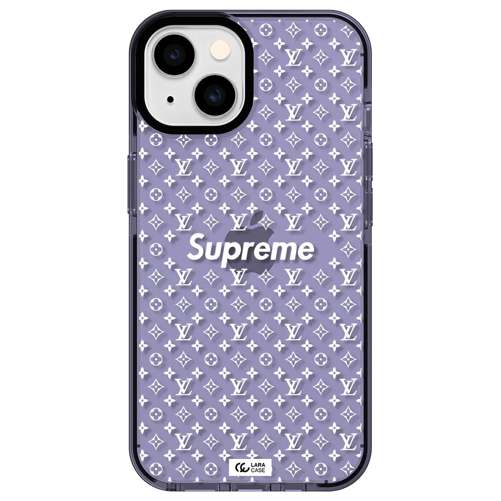 Supreme Center Apple iPhone 14 impact Lilac Case