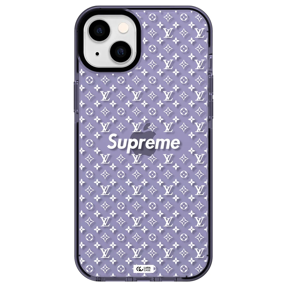 Supreme Center Apple iPhone 14 plus impact Lilac Case