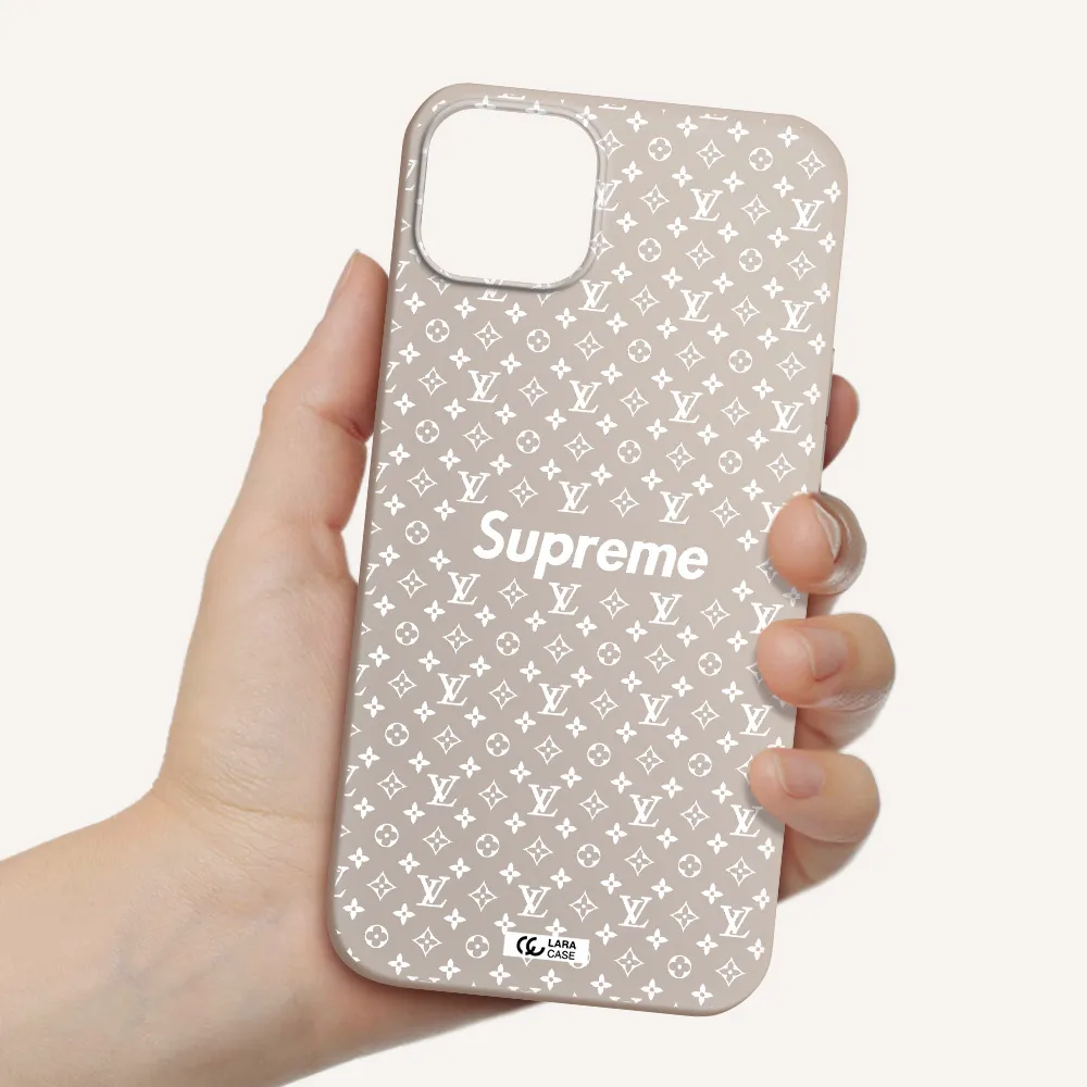 Supreme Center Apple iPhone 14 plus Silicone Stone Case