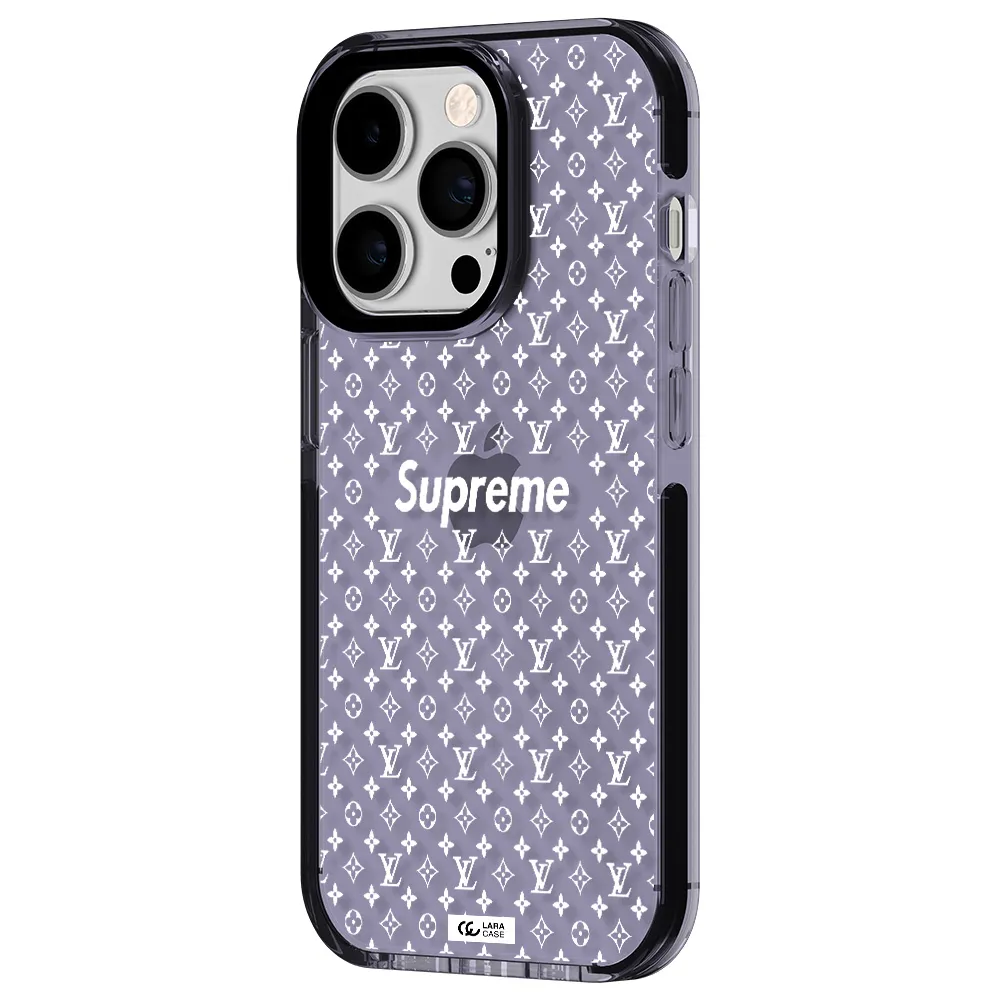 Supreme Center Apple iPhone 14 pro impact Lilac Case