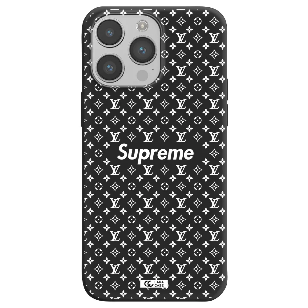 Supreme Center Apple iPhone 14 pro Silicone black Case