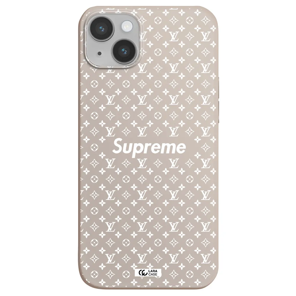 Supreme Center Apple iPhone 14 Silicone Stone Case
