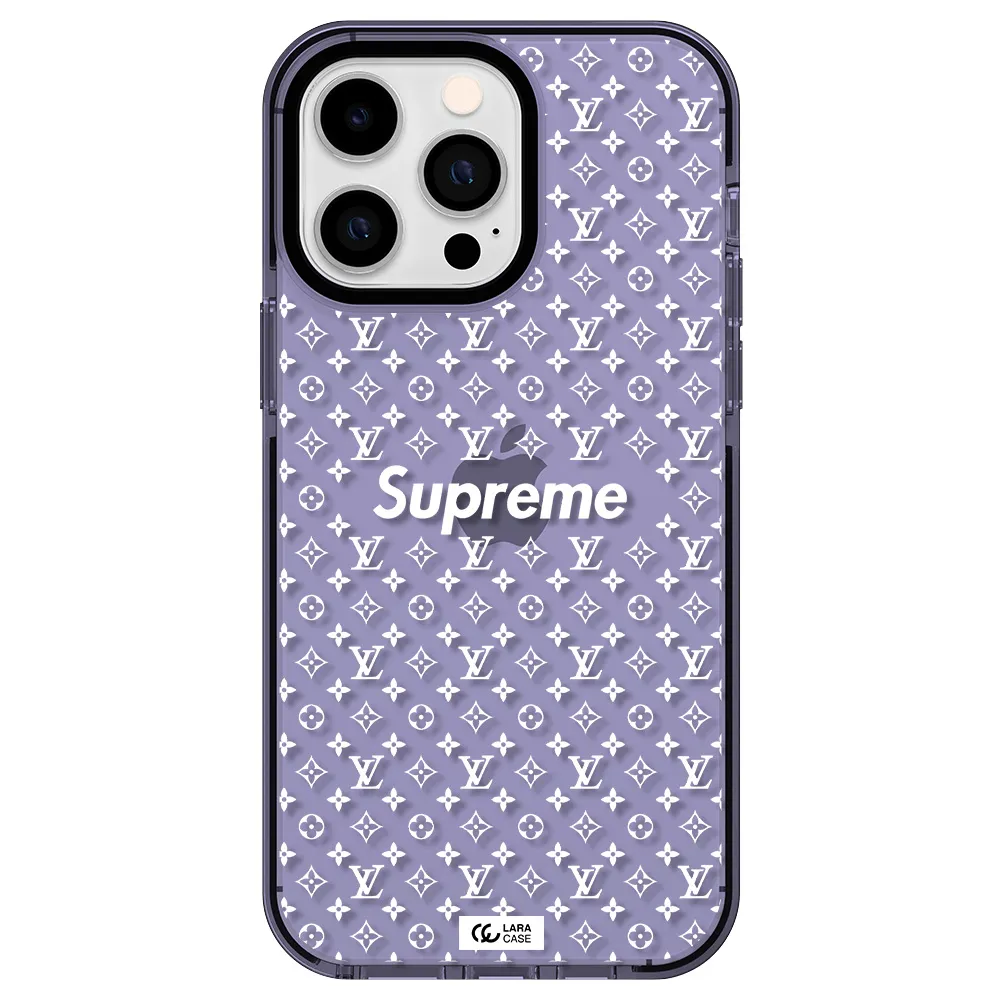Supreme Center Apple iPhone 15 Pro impact Lilac Case