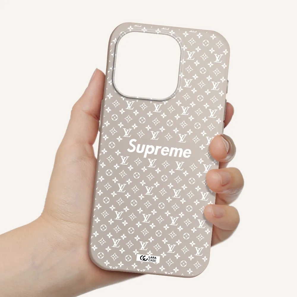Supreme Center Apple Iphone 15 Pro Silicone Stone Case