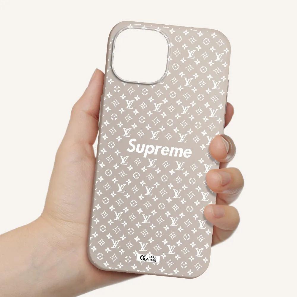 Supreme Center Apple iPhone 15 Silicone Stone Case