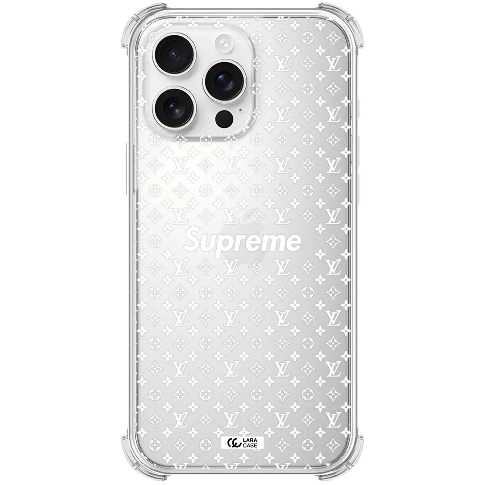 Supreme Center Apple Iphone 16 Pro Max Clear Pc Case