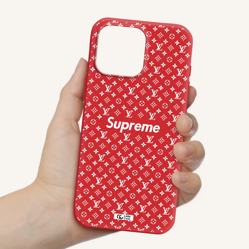 Supreme Center Apple Iphone 16 Pro Max Silicone Stone Case