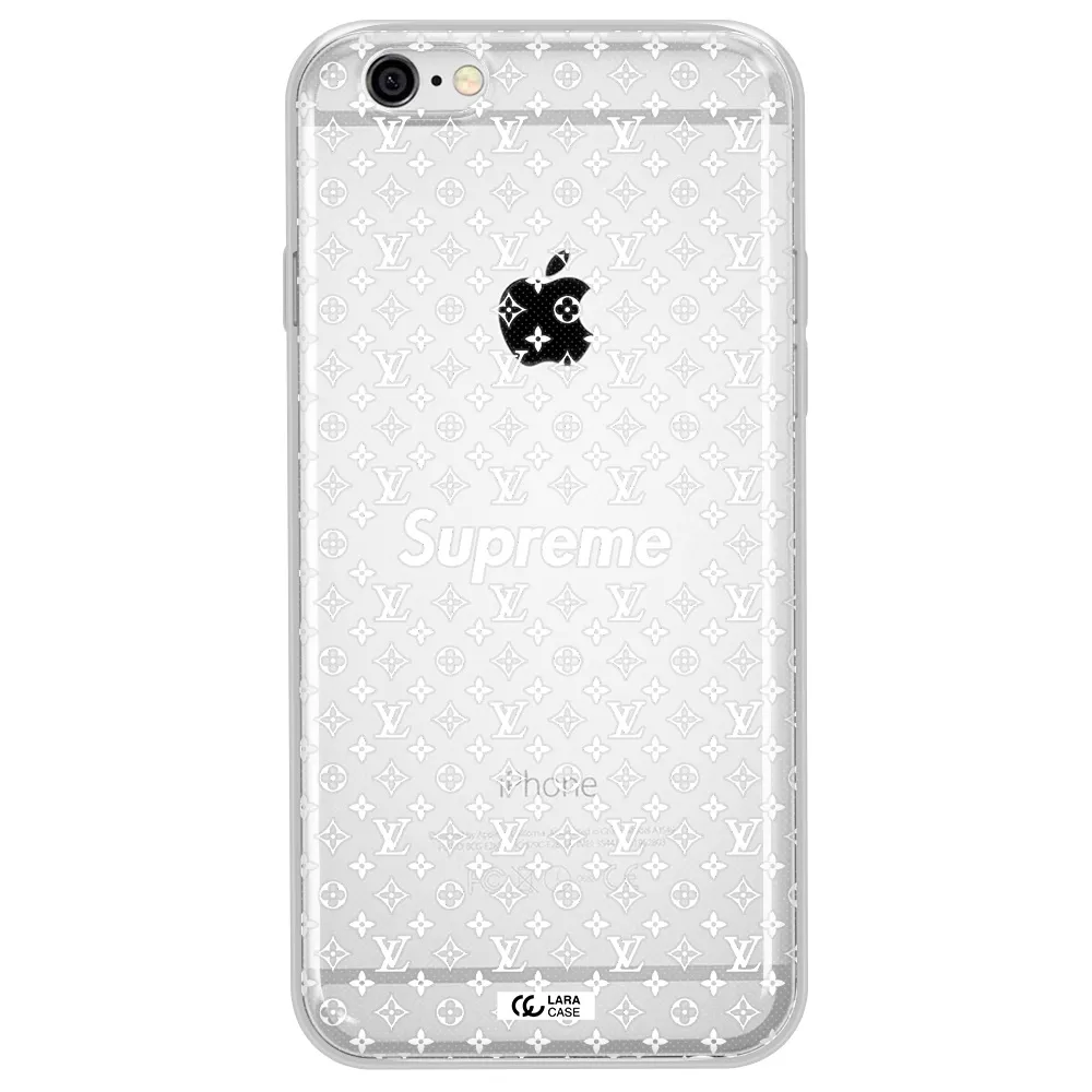Supreme Center Apple iPhone 6 plus Clear TPU Case