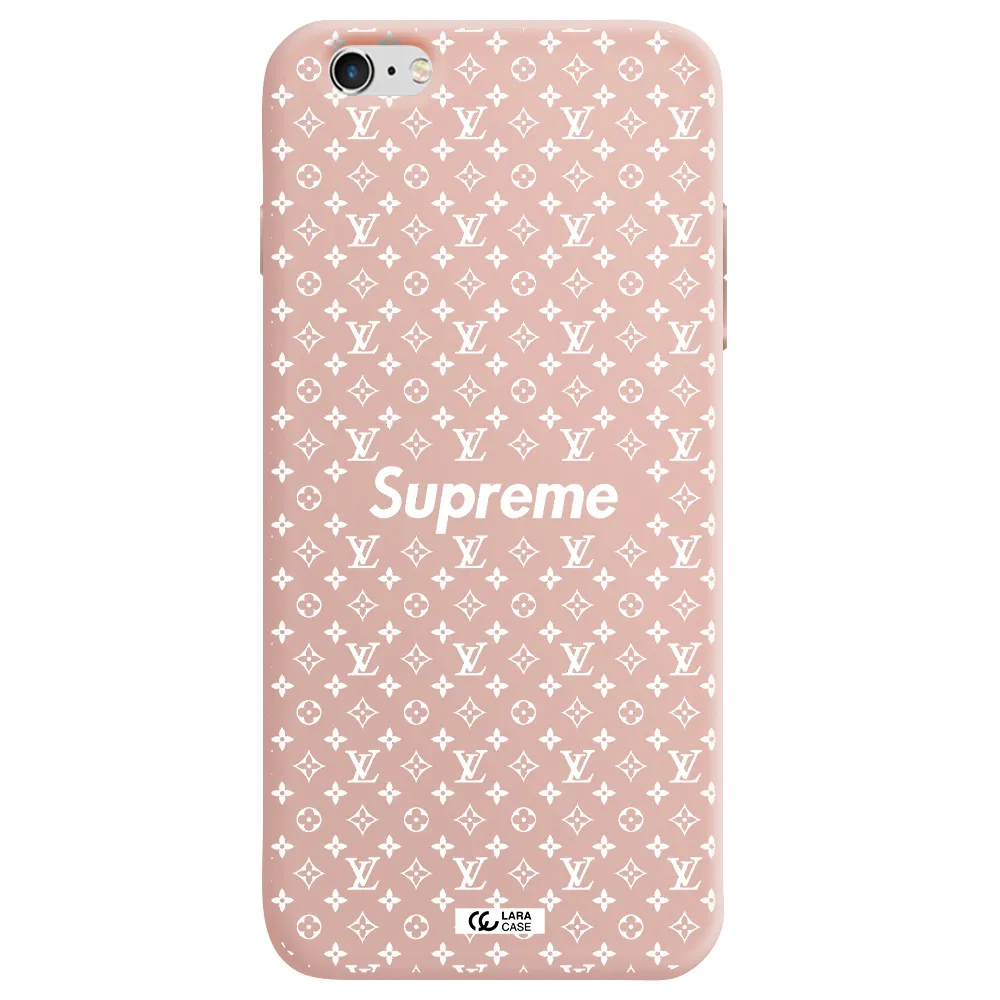 Supreme Center Apple iPhone 6 s plus Silicone pastel pink Case